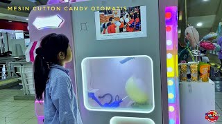 KEREN‼️ Mesin Otomatis Pembuat Cutton Candy Di Mall