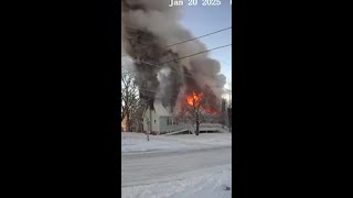 Ring camera captures fire that destroyed house