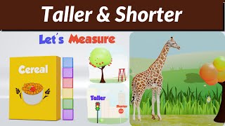 Taller and Shorter for kindergarten | Measurements for kindergarten|Nonstandard Measurement for kids