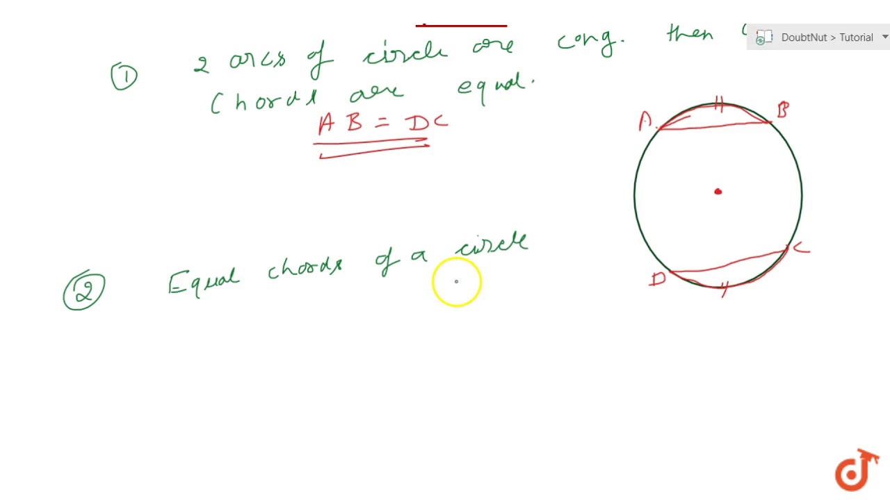 Theorem 1If Two Arcs Of A Circle Are Congruent The Corresponding Theorem 1If Two Arcs Of A Circle Are Congruent The Corresponding