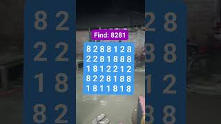 Find : 8281 #searchandfind #reels #puzzle #find