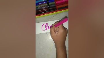 name chahat calligraphy #short