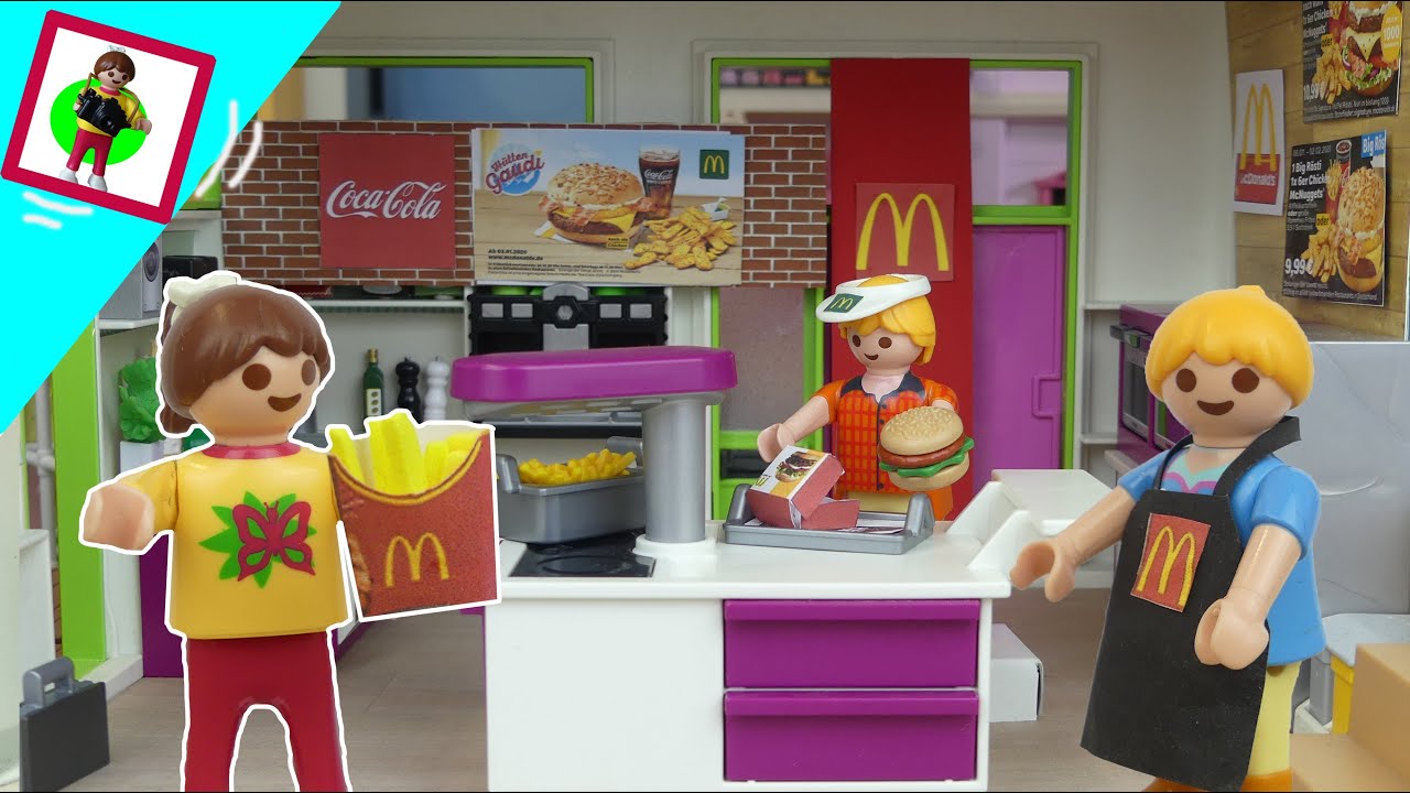 Playmobil Film - eigener McDonalds zu Hause - Familie Jansen / Kinderfilm /