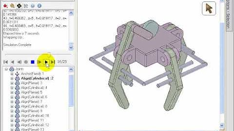 SC-Motion : Simulation of a single degree of freedom robotic gripper