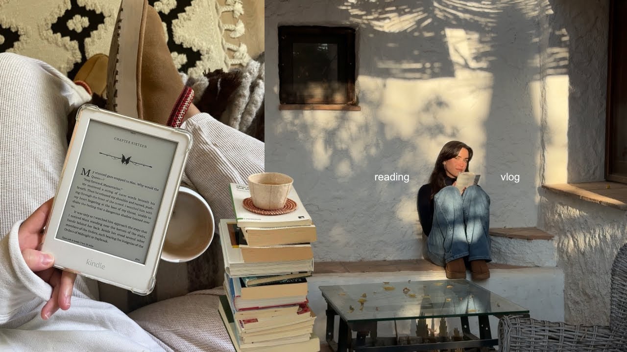 reading vlog ☕️໒꒱ ‧₊˚ días tranquilos: empiezo a leer fantasía, termino lecturas y libros nuevos!!