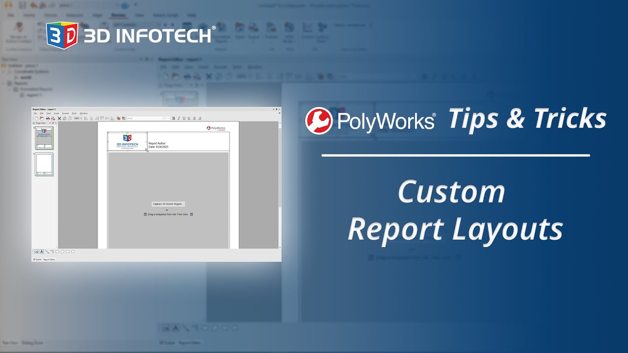 Custom Report Layouts | PolyWorks Tips & Tricks - YouTube