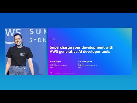 AWS Summit Sydney 2024: Supercharge your development with AWS generative AI developer tools Episode cover