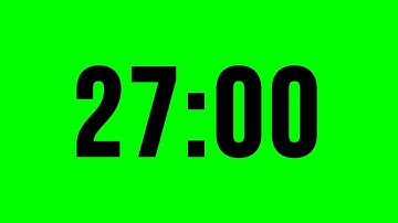 Timer 27 Minute With Alarm ⏱ No Music