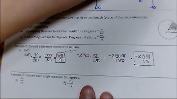 Precalculus - Lesson 6.1: Angle Measures