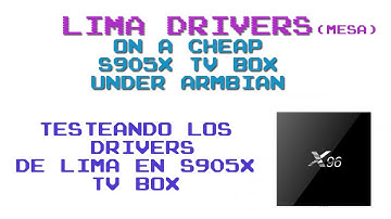 Testing the LIMA open source GPU drivers from mesa on a random cheap s905x TV BOX