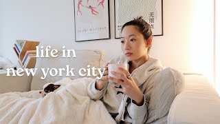 living in nyc | being an introvert, cleaning apartment, cooking, my first basketball game