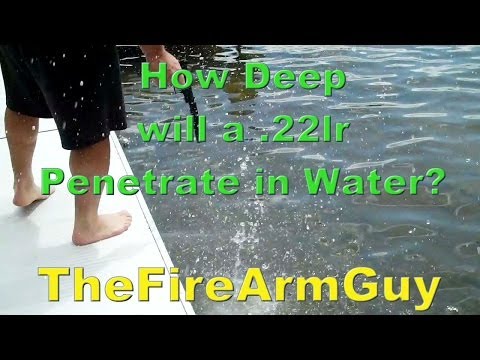 How Deep Will a .22lr Penetrate in Water? - TheFireArmGuy