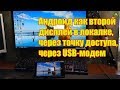 Андроид как второй дисплей в локалке, через точку доступа, через USB-модем