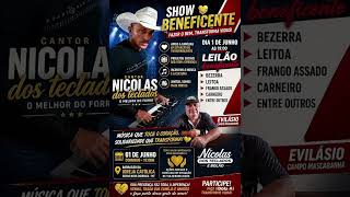 Nicolas  dos teclados show beneficente Território Sertanejo Serra Dourada FM Gilberto Aragua