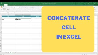 How to concatenate cells in Ms Excel in Urdu