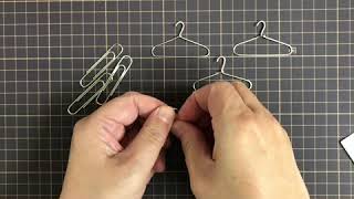 クリップで作るドールハンガーの作り方 Youtube
