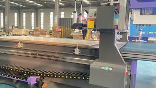 AccTek carousel auto tool changer wood atc cnc router AKM2130C with auto feeding unloading system