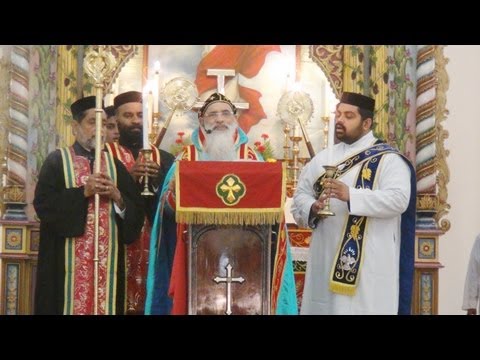 Palm Sunday Celebrated by HH The Catholicos at Mar Elia Cathedral, Kottayam. Part 1