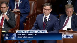 Congressman Johnson leads a Special Order on the House Floor Profile