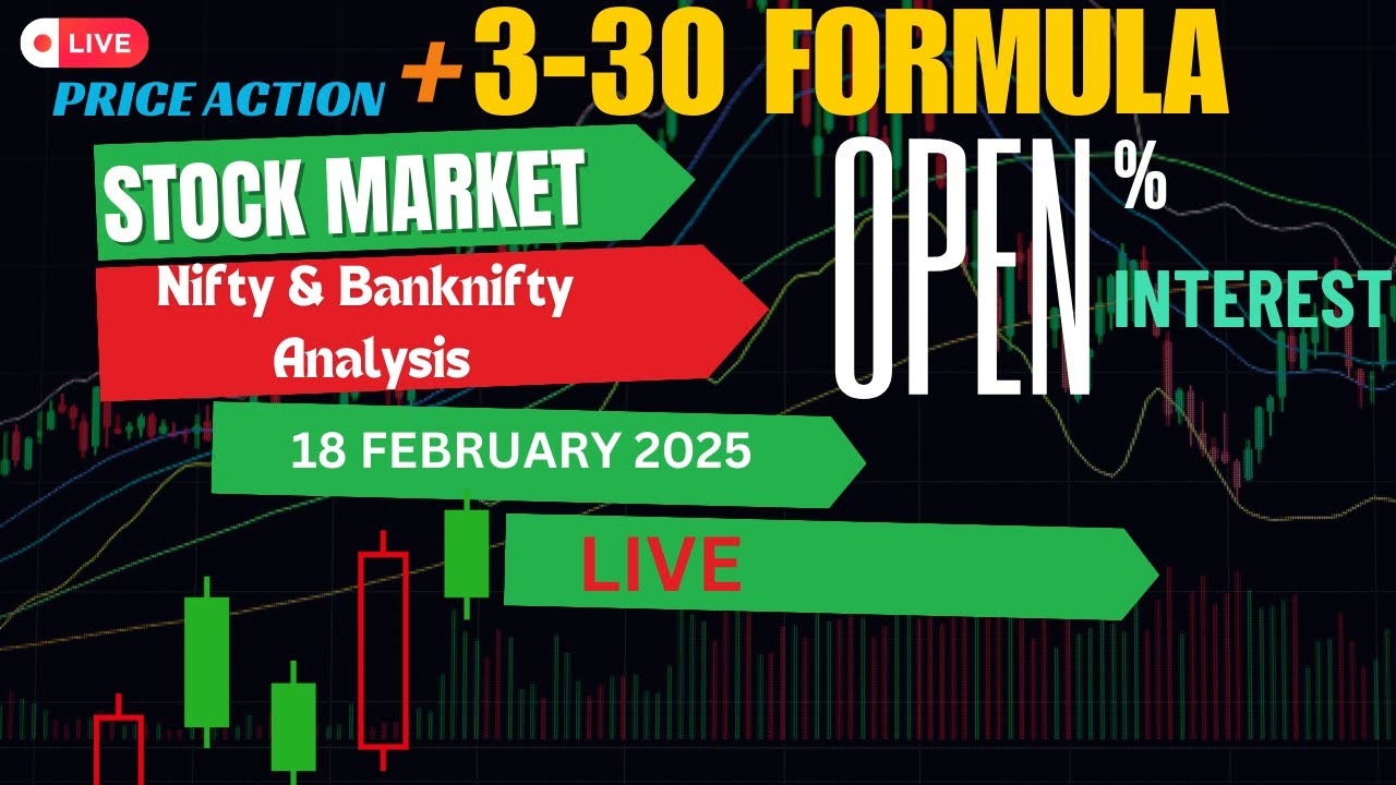 18 FEB LIVE TRADING TODAY NIFTY50 OPTIONS | LIVE TRADING INTRADAY | STOCK MARKET LIVE 