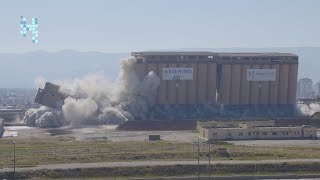 Slemani Silo Controlled Demolition on 2/2/2018