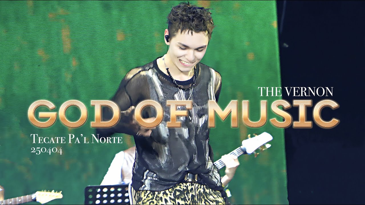 [4K]250404 Tecate Pa’l Norte 2025 -음악의 신 (God of Music)- 세븐틴(SEVENTEEN) 버논 VERNON FOCUS FANCAM