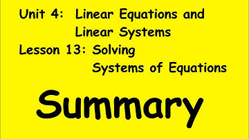 8th Grade Illustrative Mathematics: Grade 8; Unit 4; Lesson 13: Summary