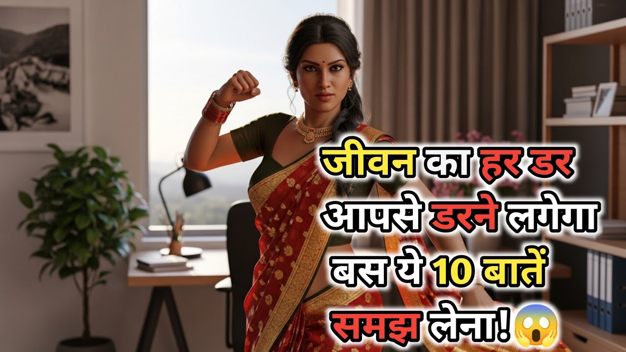 10 बातें समझ लीजिए, जीवन का हर, डर, आपसे डरने लगेगा। 10 lessons, Live fearless life| Powerful woman