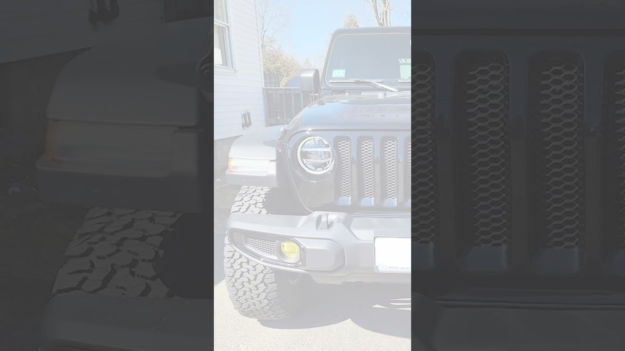 Transform Your Jeep Wrangler with Lamin-x Yellow Fog Light Film Covers! Satisfied Customer Review!