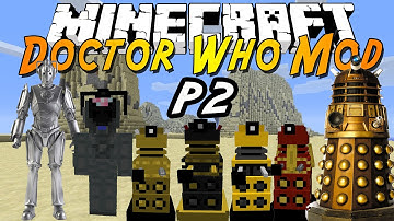 [MINECRAFT] Dalek Mod Review P2- Daleks and Cybermen!