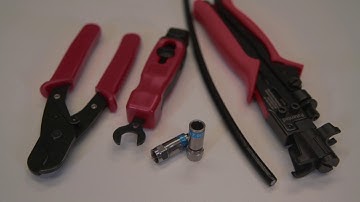 08MM-QM06 - How to terminate an RG6 universal compression connector