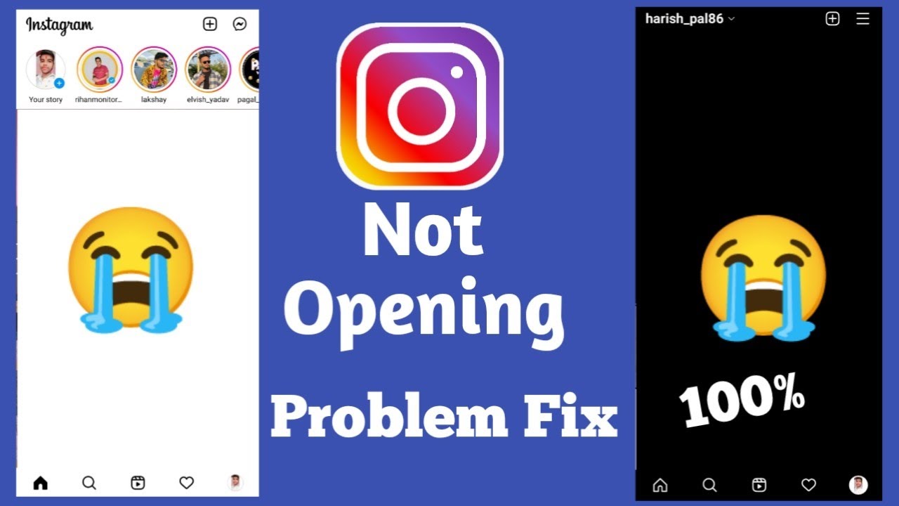 Instagram Open Nahi Ho Raha Hai || How to Fix Instagram White Screen ...