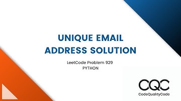 Unique Email Address Solution - LeetCode Problem 929