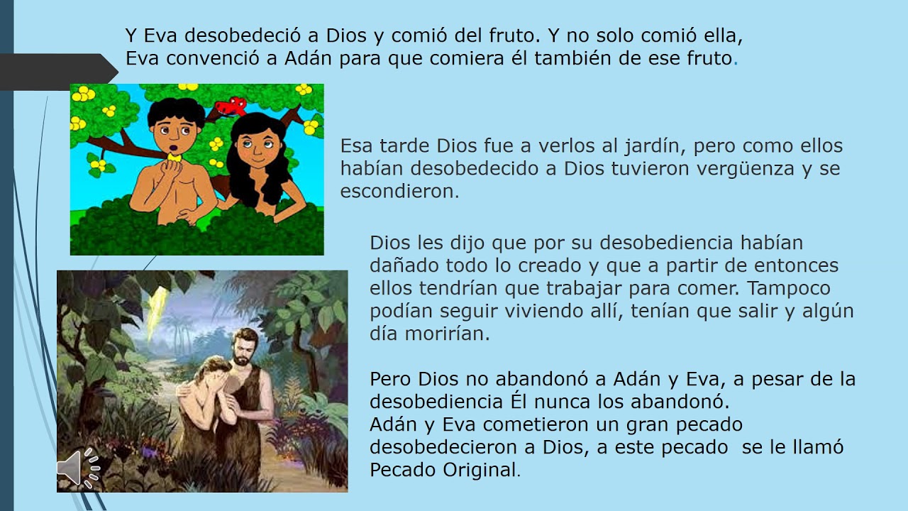 Adan Y Eva Nuestros Primeros Padres