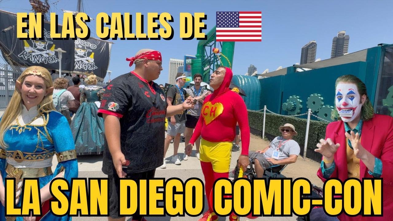 ASI SON LAS CALLES DE SAN DIEGO CALIFORNIA EN LA COMIC CON