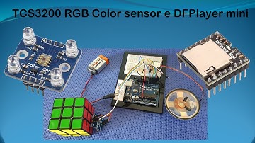 TCS3200 RGB Color sensor e DFPlayer mini