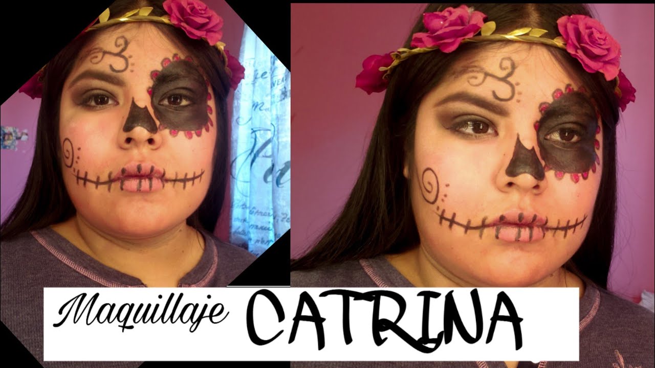 MAQUILLAJE CATRINA PASO A PASO FACIL 2019 - YouTube