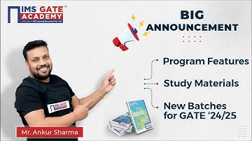 Big Announcement about IMS GATE Academy Program Feature by Ankur Sir