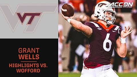 Virginia Tech Quarterback Grant Wells On His Game Versus Wofford