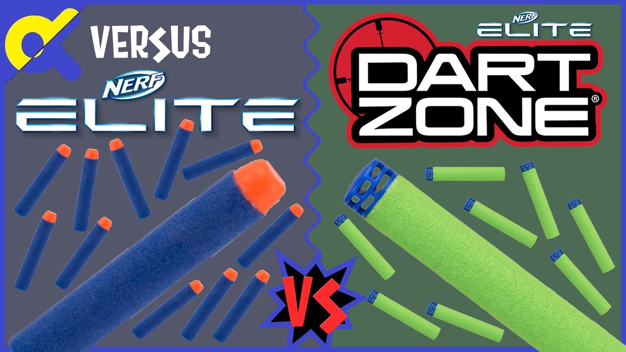[VERSUS] Fléchettes Nerf ELITE STANDARDS VS WAFFLE HEAD DARTS (Dart