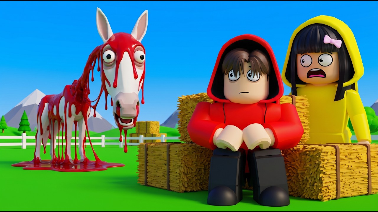 Yuta, Mio Dan Baby Celine Coba Menangkap SCP Kuda Long Horse || ROBLOX
