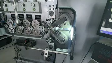 compression spring with high efficiency and camera function on CNC spring coiling machine JTC-960