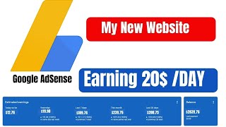 AdSense Earning from My New Website | My Google AdSense Earning with Proof