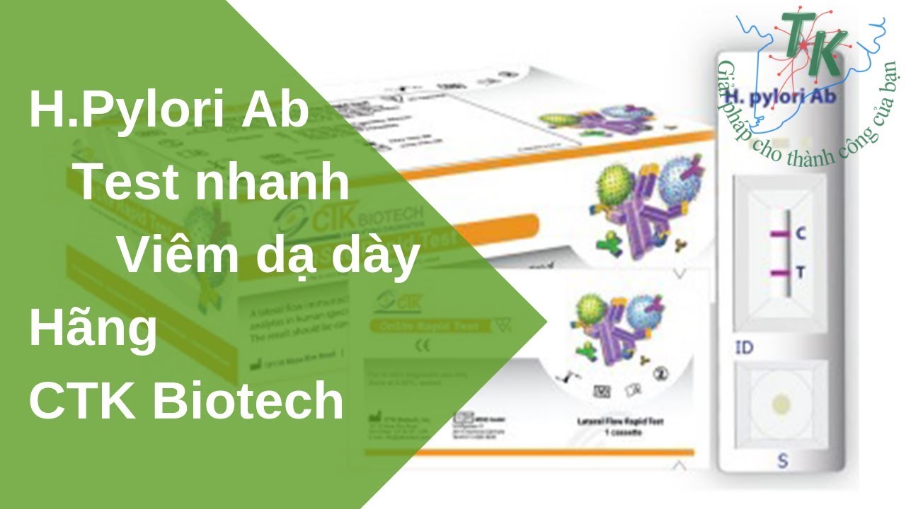 Test nhanh H.Pylori Ab | Chẩn đoán viêm dạ dày | CTK Biotech Mỹ