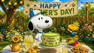 Snoopy’s Cozy Father’s Day Backyard 💚🎂 Soft Jazz Ambience for Peaceful Moments & Family Love screenshot 3