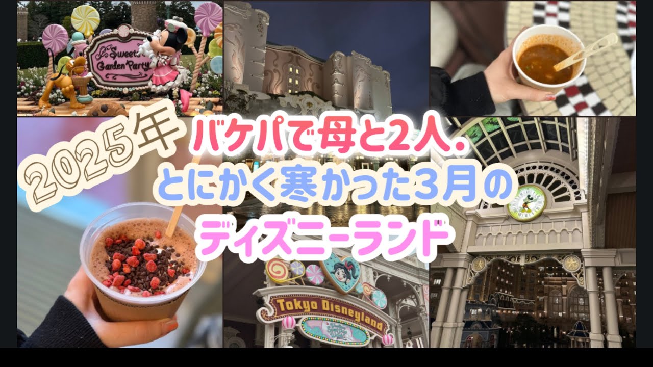 【2025年3月】母と2人バケパ旅！とにかく寒かったディズニーランドの1日