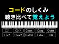 よく出るコード(和音)の覚え方 〜 構成音の仕組みを聴き比べて一撃で理解!〜