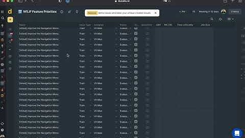 Sort Jira Backlog by WSJF Score with Ducalis.io