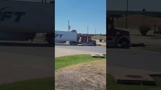 Truck Driver Loses Tire and Takes Out a Hydrant || ViralHog
