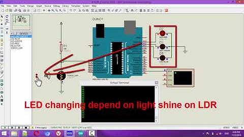Arduino Demo - LDR Sensor Vary Light Control 3 LEDs